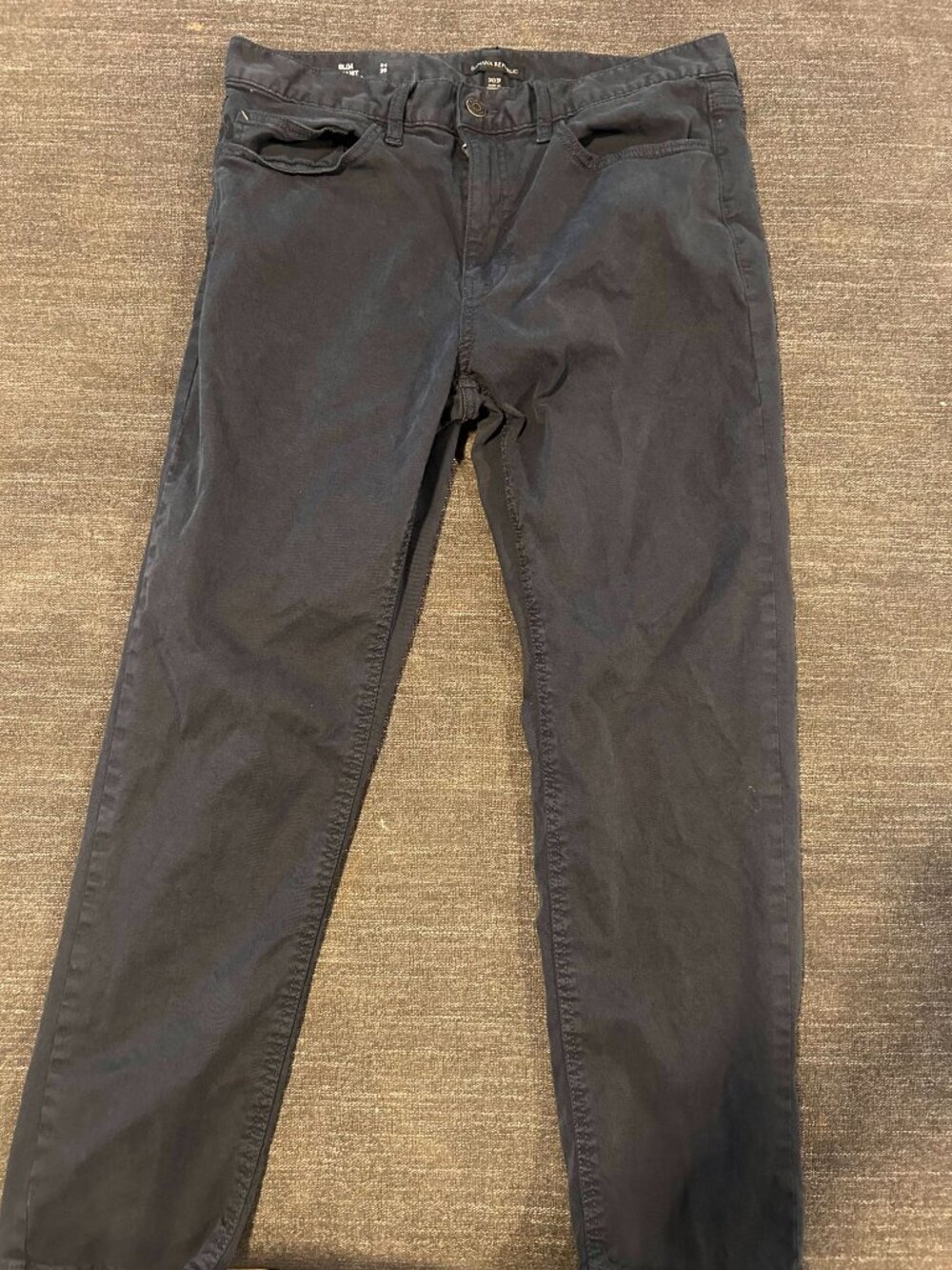 Banana Republic Slim Dark Gray / Navy Chino Pants Size 34x29